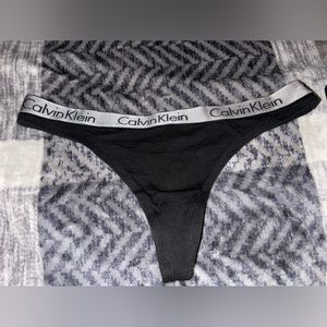 Calvin Klein Black Thong  Size M